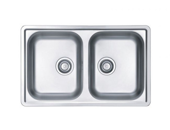 Кухонная мойка Alveus Line 90 1066751, в комплекте с сифоном сталь