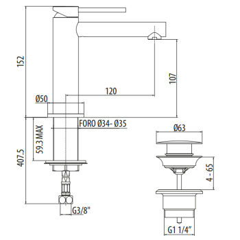 Накладка на ручку смесителя для раковин и биде Gattoni Circle One, rosso 9098/90RO