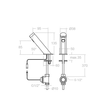 Кран для раковины Ramonsoler Soltronic сенсорный 8119B