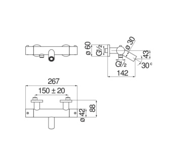 Смеситель для ванны Nobili Velis VE125010/1FLP черный
