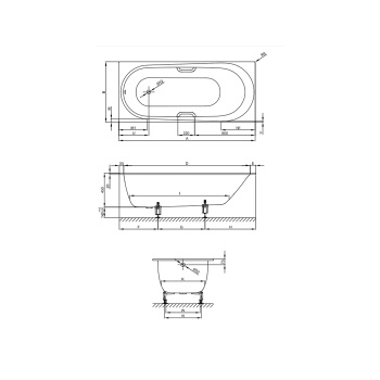 Стальная ванна Bette Comodo 180x80 1251-000 AS