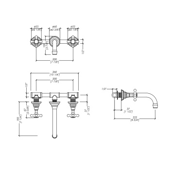 Смеситель Devon&Devon Kalos Austin KALOS/AUST-3FCR хром