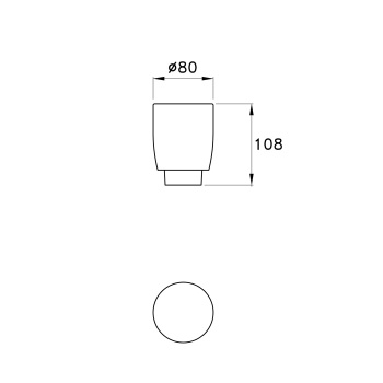 Прозрачный стеклянный стакан Stella Bamboo B12 BT 10007 VTR0