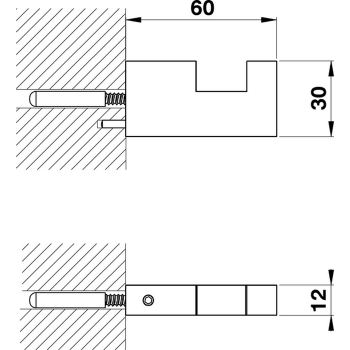 Крючок Cisal Quad черный матовый QU09071040