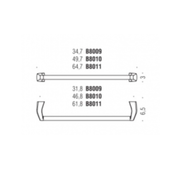Полотенцедержатель Colombo Road 65см хром B8011.CR