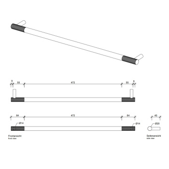 Полотенцедержатель Decor Walther Club HTE60 60 золото матовое 855582