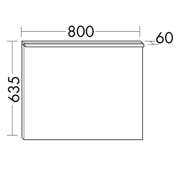 Burgbad Зеркало Eqio с подсветкой 1200х600х26 мм ,корпус хром SIDL080