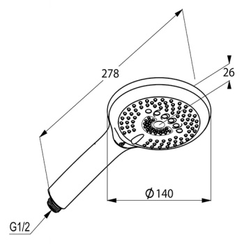 Душевой гарнитур Kludi FRESHLINE 3S 6790043-00 белый