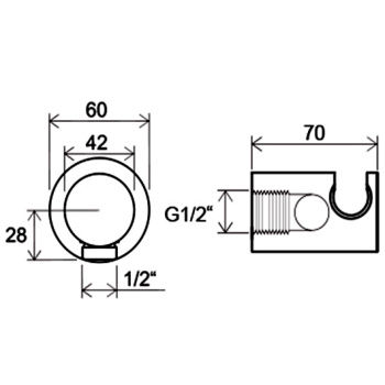 Вывод для душа Ravak Chrome X07P206 хром