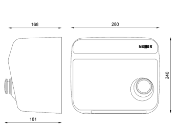 Сушилка для рук Nofer KAI (матовая) 01250.S