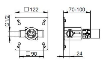 Встраиваемая часть Keuco 59916000075