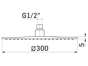 Верхний душ Mamoli EUCLIDE 855S001