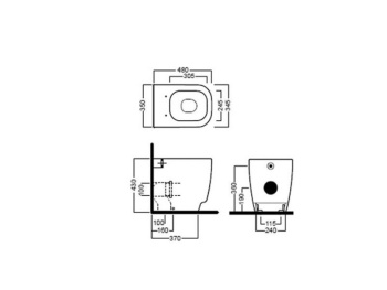 Унитаз напольный Hatria Fusion 48 YXZK01