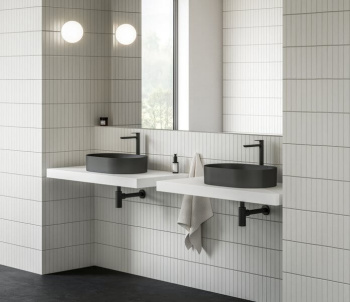 Раковина накладная Ravak Ceramic Slim XJX0D155000 черная