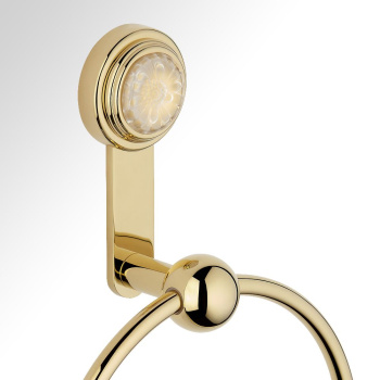 Полотенцедержатель THG Dahlia A41-F01-504N полированное золото