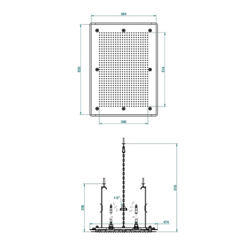 Верхний душ THG G00-F31-488 soft matt gold