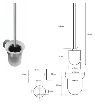 Туалетный ершик Bemeta Neo 104113019