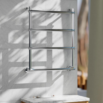 Полотенцесушитель электрический Margaroli Sole 5124704EGB 64x52 правый золото