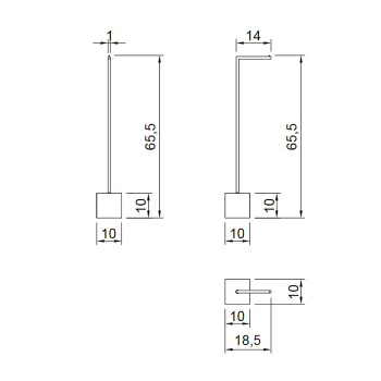 Держатель туалетной бумаги напольный Antonio Lupi Bivio 65, база из мрамора Carrara satinato, структура Satin steel А0002457105