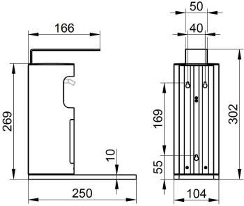 Дозатор для жидкого мыла Keuco 34954010100 хром