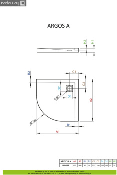 Душевой поддон Radaway Argos A 4AA1010-01