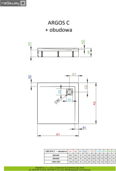 Душевой поддон Radaway Argos C 4ACN1010-02