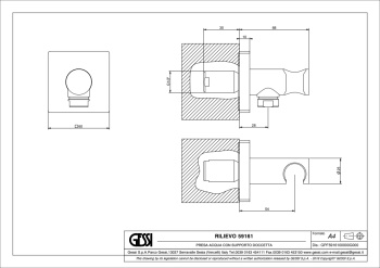Шланговое подключение Gessi Rilievo 59161.299 Matte Black