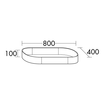 Burgbad Crono Раковина 80x40 см, без отв., накладная, цвет: белый MBA0070 C0001*0
