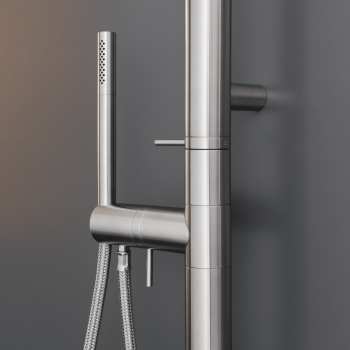 Смеситель для ванны CЕА Design Gradi GRA 26 PG L с гибким изливом сталь