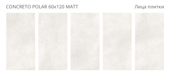 Плитка Staro Concreto Polar 60x120 Matt м2