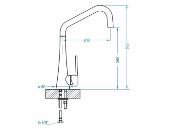 Смеситель для мойки ALVEUS EDEN WHITE