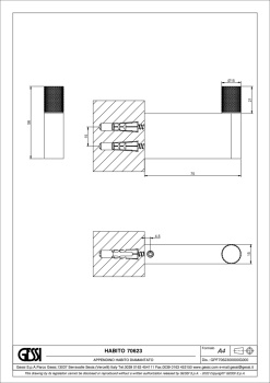 Крючок Gessi Habito 70623.726 Warm Bronze Brushed PVD