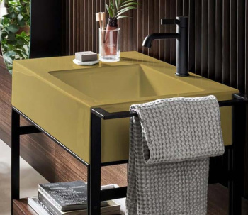 Раковина накладная Cielo I Narcisi NALAMDX AM 76 см правая коричневый