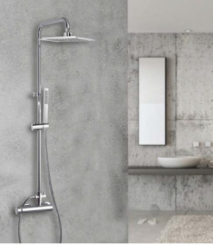 Душевая система Ramonsoler Blautherm с термостатом и тропическим душем для ванны 945402RPK225