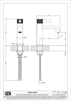 Смеситель для раковины Gessi Inciso 58002.031 хром