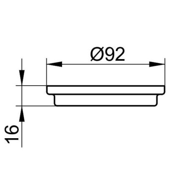 Мыльница хрустальная Keuco Edition 400 11555009000 матовая