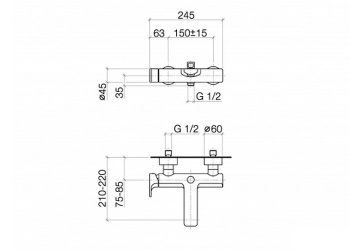 Полотенцедержатель Dornbracht CULT 83200960-00