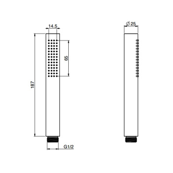 Ручной душ Fima Carlo Frattini Doccette чёрный матовый F2067NS