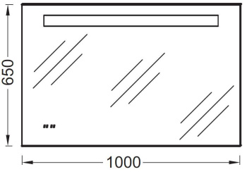 Зеркало Jacob Delafon Replay 100 EB1161-NF