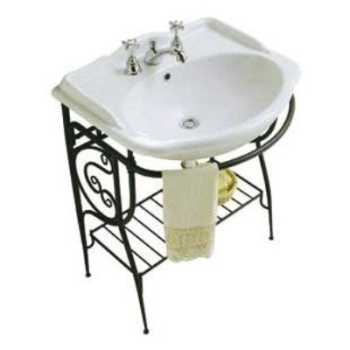 Консоль с раковиной напольная Globo Paestum 62х52см, на 3 отв., met.antico PA127 met.antico