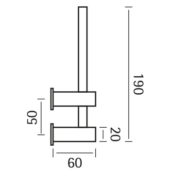 Держатель для запасного рулона Cisal Xion нержавеющая сталь XI090410D1
