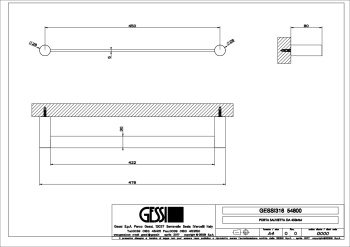 Полотенцедержатель Gessi 54800.726 Warm Bronze Brushed PVD