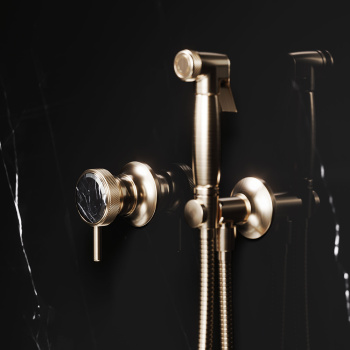 Гигиенический гарнитур Jorger Valencia 638.13.237.041 матовая латунь