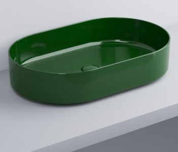 Раковина накладная Cielo Shui Comfort SHCOLAO60 AL 60 см зеленый