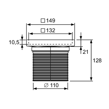 Основа для плитки с монтажным элементом Tece Tecedrainpoint S 3660011