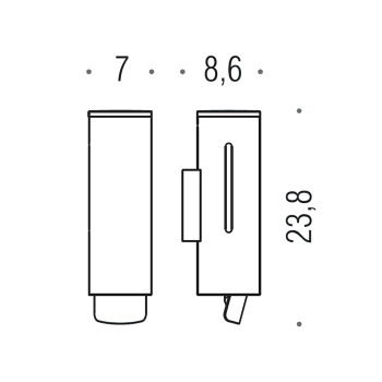 Дозатор для жидкого мыла Colombo Units хром B9979N.CR