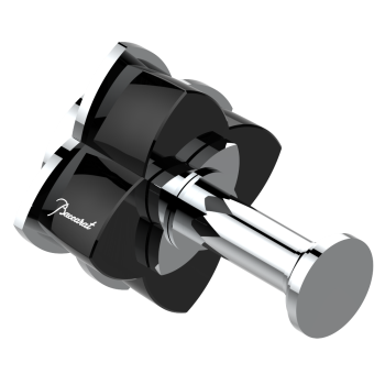 Крючок одинарный THG Petale De Cristal Noir U6D-A02-517 хром