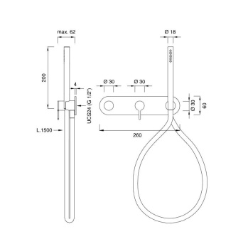 Cмеситель для ванны CEA Design Innovo INV 50 W S с термостатом сталь