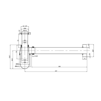 Сифон Burlington W14 GOLD золото