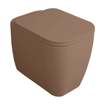 Крышка сиденье для унитаза Simas Henges HE004 moka matt/cr с микролифтом коричневый